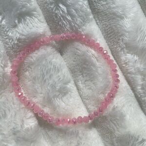 A handmade beaded bracelet